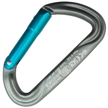 Kong Usa Asymmetric, 93 mm Length, 17 mm Gate Opening, Aluminum Alloy, Grey/Cyan 719H00DB0KK